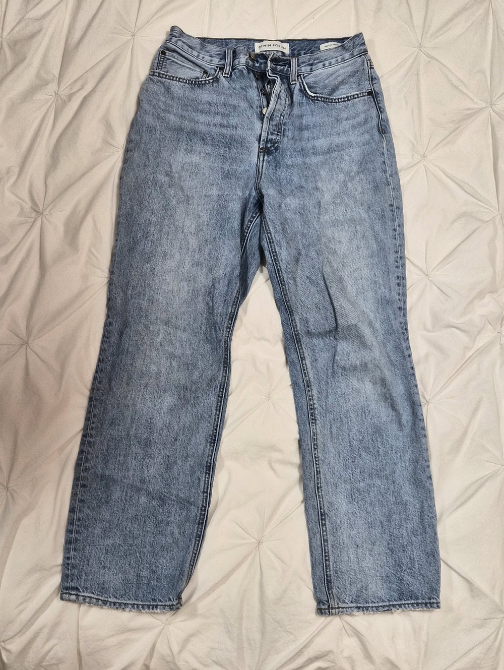 Denim Forum Light Blue High Rise Loose